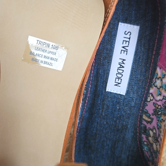NWT! Steve Madden "Tripin' natural leather stiletto pumps! (10) - Picture 6 of 8